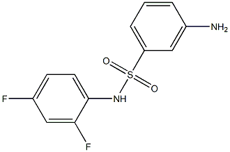 3-amino-N-(2,4-difluorophenyl)benzenesulfonamide Struktur