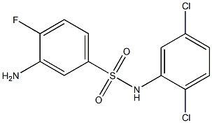 3-amino-N-(2,5-dichlorophenyl)-4-fluorobenzene-1-sulfonamide Struktur