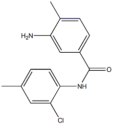 3-amino-N-(2-chloro-4-methylphenyl)-4-methylbenzamide Struktur