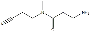 3-amino-N-(2-cyanoethyl)-N-methylpropanamide Struktur