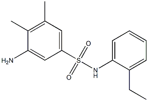 3-amino-N-(2-ethylphenyl)-4,5-dimethylbenzene-1-sulfonamide Struktur