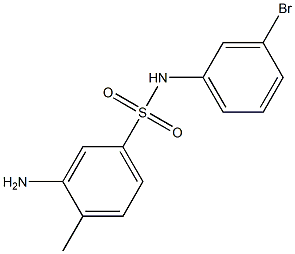 3-amino-N-(3-bromophenyl)-4-methylbenzene-1-sulfonamide Struktur