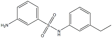 3-amino-N-(3-ethylphenyl)benzenesulfonamide Struktur