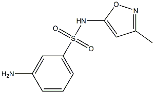 3-amino-N-(3-methyl-1,2-oxazol-5-yl)benzene-1-sulfonamide Struktur