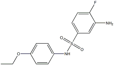 3-amino-N-(4-ethoxyphenyl)-4-fluorobenzene-1-sulfonamide Struktur