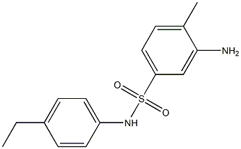 3-amino-N-(4-ethylphenyl)-4-methylbenzene-1-sulfonamide Struktur