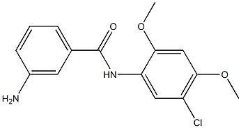 3-amino-N-(5-chloro-2,4-dimethoxyphenyl)benzamide Struktur