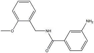 3-amino-N-[(2-methoxyphenyl)methyl]benzamide Struktur