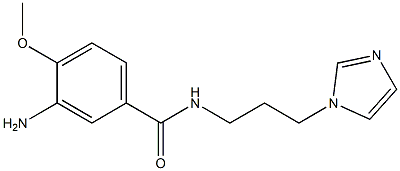 3-amino-N-[3-(1H-imidazol-1-yl)propyl]-4-methoxybenzamide Struktur