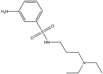 3-amino-N-[3-(diethylamino)propyl]benzenesulfonamide Struktur