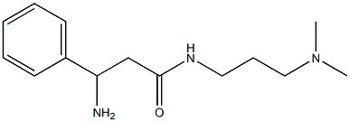 3-amino-N-[3-(dimethylamino)propyl]-3-phenylpropanamide Struktur