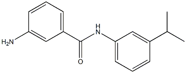 3-amino-N-[3-(propan-2-yl)phenyl]benzamide Struktur