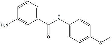 3-amino-N-[4-(methylsulfanyl)phenyl]benzamide Struktur