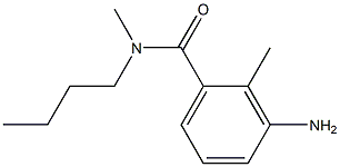 3-amino-N-butyl-N,2-dimethylbenzamide Struktur