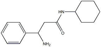 3-amino-N-cyclohexyl-3-phenylpropanamide Struktur