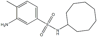 3-amino-N-cyclooctyl-4-methylbenzene-1-sulfonamide Struktur