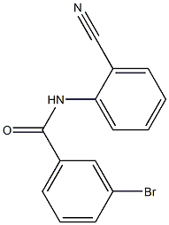 3-bromo-N-(2-cyanophenyl)benzamide Struktur