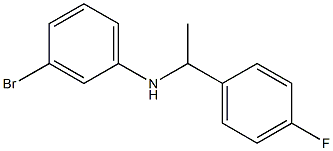 3-bromo-N-[1-(4-fluorophenyl)ethyl]aniline Struktur