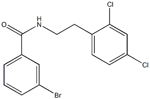 3-bromo-N-[2-(2,4-dichlorophenyl)ethyl]benzamide Struktur