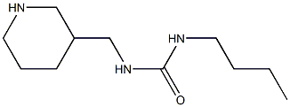 3-butyl-1-(piperidin-3-ylmethyl)urea Struktur