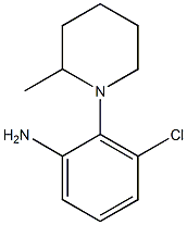 3-chloro-2-(2-methylpiperidin-1-yl)aniline Struktur