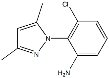 3-chloro-2-(3,5-dimethyl-1H-pyrazol-1-yl)aniline Struktur