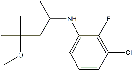 3-chloro-2-fluoro-N-(4-methoxy-4-methylpentan-2-yl)aniline Struktur