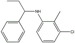 3-chloro-2-methyl-N-(1-phenylpropyl)aniline Struktur