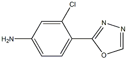 3-chloro-4-(1,3,4-oxadiazol-2-yl)aniline Struktur