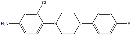 3-chloro-4-[4-(4-fluorophenyl)piperazin-1-yl]aniline Struktur