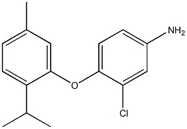 3-chloro-4-[5-methyl-2-(propan-2-yl)phenoxy]aniline Struktur