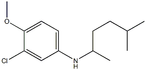 3-chloro-4-methoxy-N-(5-methylhexan-2-yl)aniline Struktur