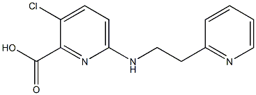 3-chloro-6-{[2-(pyridin-2-yl)ethyl]amino}pyridine-2-carboxylic acid Struktur