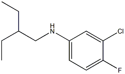 3-chloro-N-(2-ethylbutyl)-4-fluoroaniline Struktur