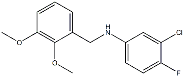 3-chloro-N-[(2,3-dimethoxyphenyl)methyl]-4-fluoroaniline Struktur