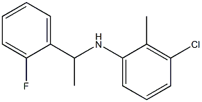 3-chloro-N-[1-(2-fluorophenyl)ethyl]-2-methylaniline Struktur