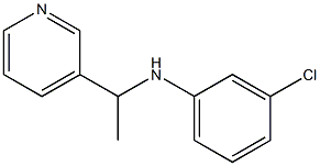 3-chloro-N-[1-(pyridin-3-yl)ethyl]aniline Struktur