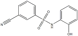 3-cyano-N-(2-hydroxyphenyl)benzene-1-sulfonamide Struktur