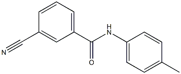 3-cyano-N-(4-methylphenyl)benzamide Struktur