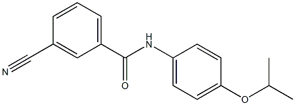 3-cyano-N-[4-(propan-2-yloxy)phenyl]benzamide Struktur