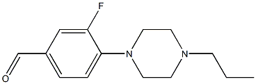 3-fluoro-4-(4-propylpiperazin-1-yl)benzaldehyde Struktur