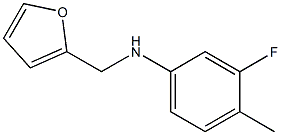 3-fluoro-N-(furan-2-ylmethyl)-4-methylaniline Struktur