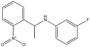 3-fluoro-N-[1-(2-nitrophenyl)ethyl]aniline Struktur