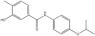 3-hydroxy-4-methyl-N-[4-(propan-2-yloxy)phenyl]benzamide Struktur