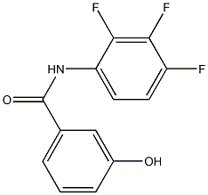 3-hydroxy-N-(2,3,4-trifluorophenyl)benzamide Struktur