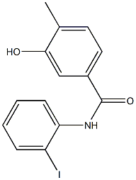 3-hydroxy-N-(2-iodophenyl)-4-methylbenzamide Struktur