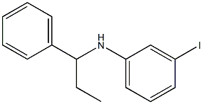 3-iodo-N-(1-phenylpropyl)aniline Struktur