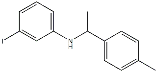 3-iodo-N-[1-(4-methylphenyl)ethyl]aniline Struktur