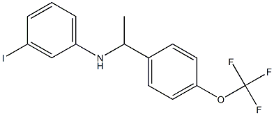 3-iodo-N-{1-[4-(trifluoromethoxy)phenyl]ethyl}aniline Struktur