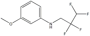 3-methoxy-N-(2,2,3,3-tetrafluoropropyl)aniline Struktur